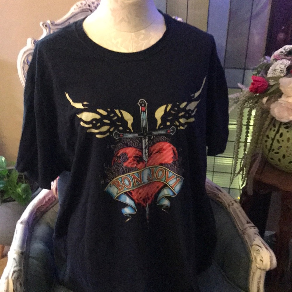 Bob jovi band graphic T-shirt